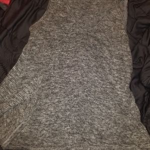Gray lightweight sleeveless top